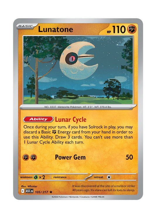 Lunatone (105/217) - Ascended Heroes