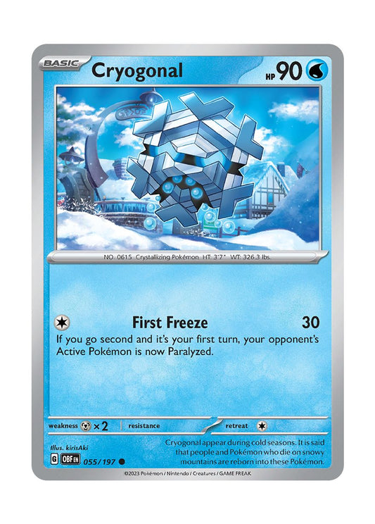 Cryogonal - Reverse Holo (055/197) - Obsidian Flames