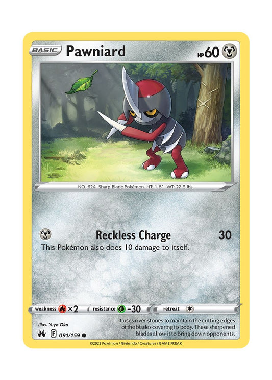 Pawniard - Reverse Holo (091/159) - Crown Zenith