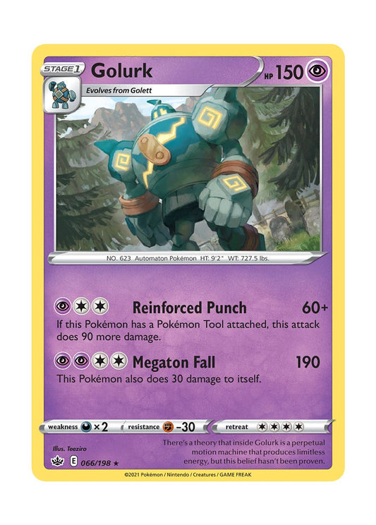 Golurk - Reverse Holo (066/198) - Chilling Reign