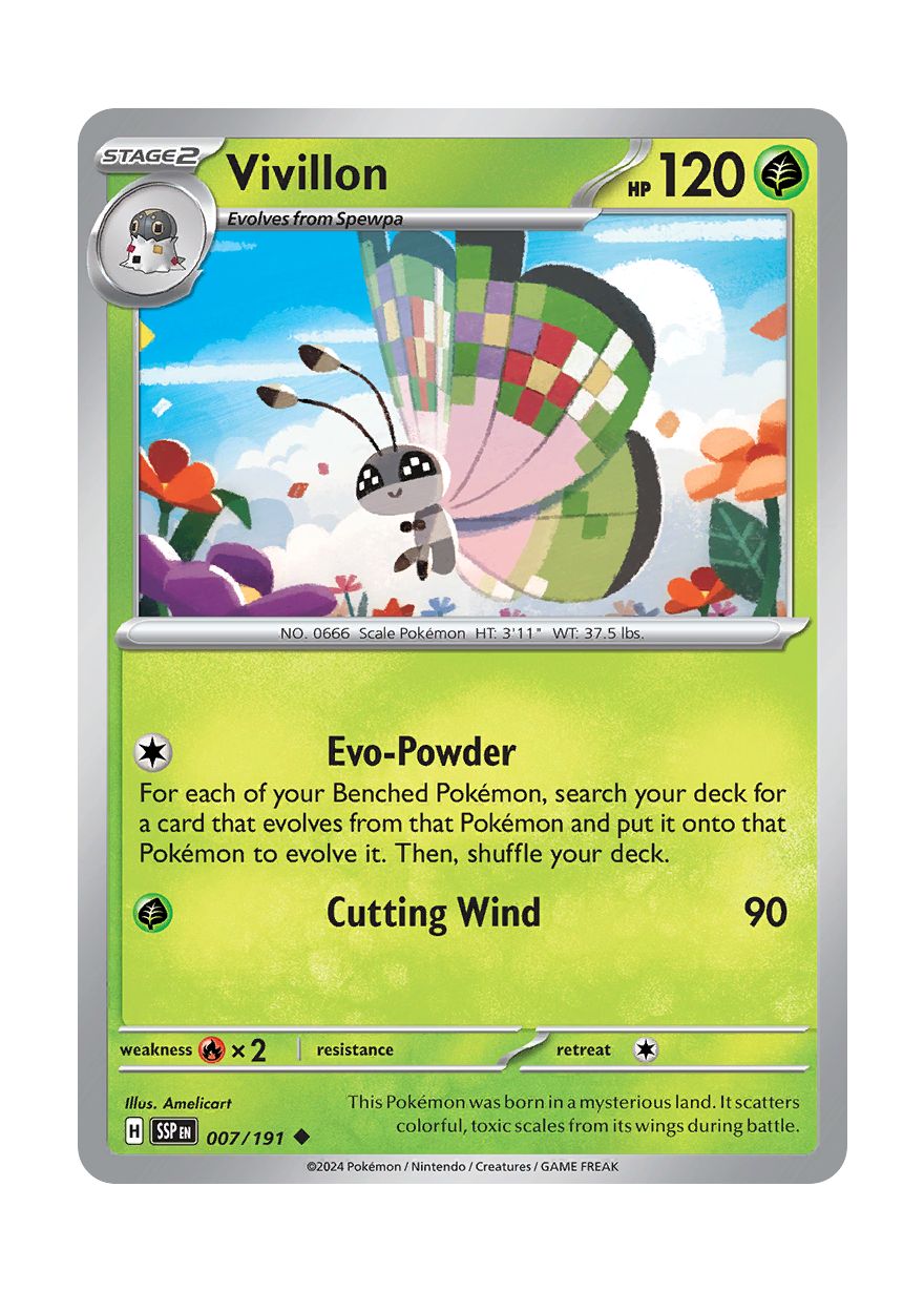 Vivillon (007/191) - Surging Sparks