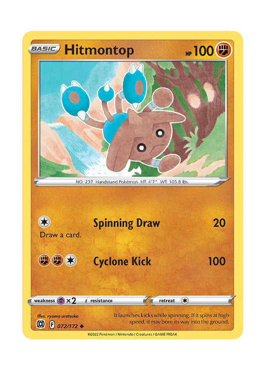 Hitmontop - Reverse Holo (072/172) - Brilliant Stars