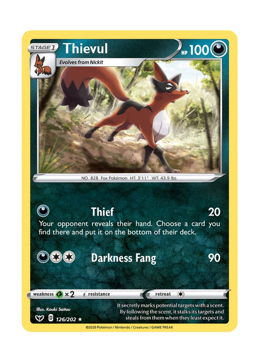 Thievul - Reverse Holo (126/202) - Sword & Shield