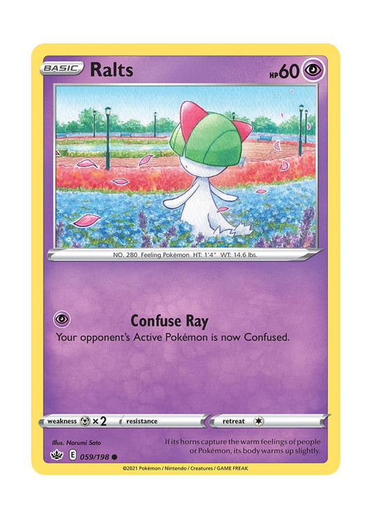 Ralts - Reverse Holo (059/198) - Chilling Reign