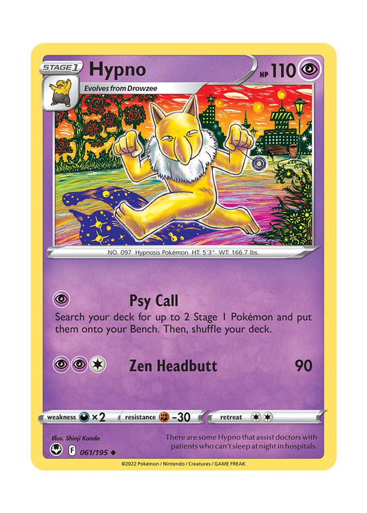 Hypno - Reverse Holo (061/195) - Silver Tempest