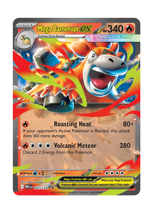 Mega Camerupt ex (022/132) - Mega Evolution