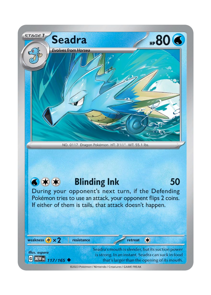 Seadra - Reverse Holo (117/165) - 151