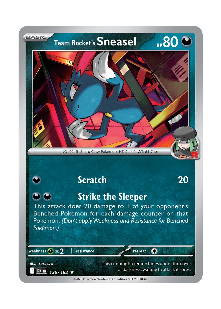 Team Rocket's Sneasel (128/182) - Destined Rivals