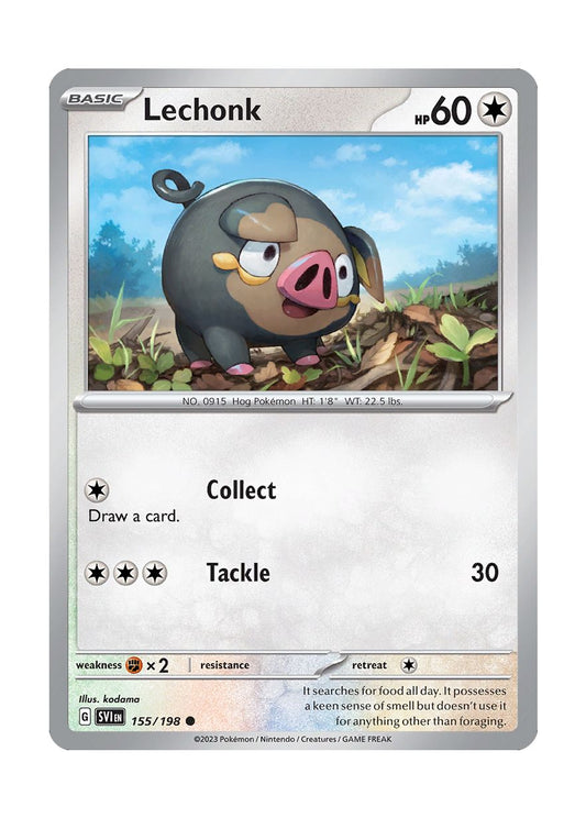 Lechonk - Reverse Holo (155/198) - Scarlet & Violet
