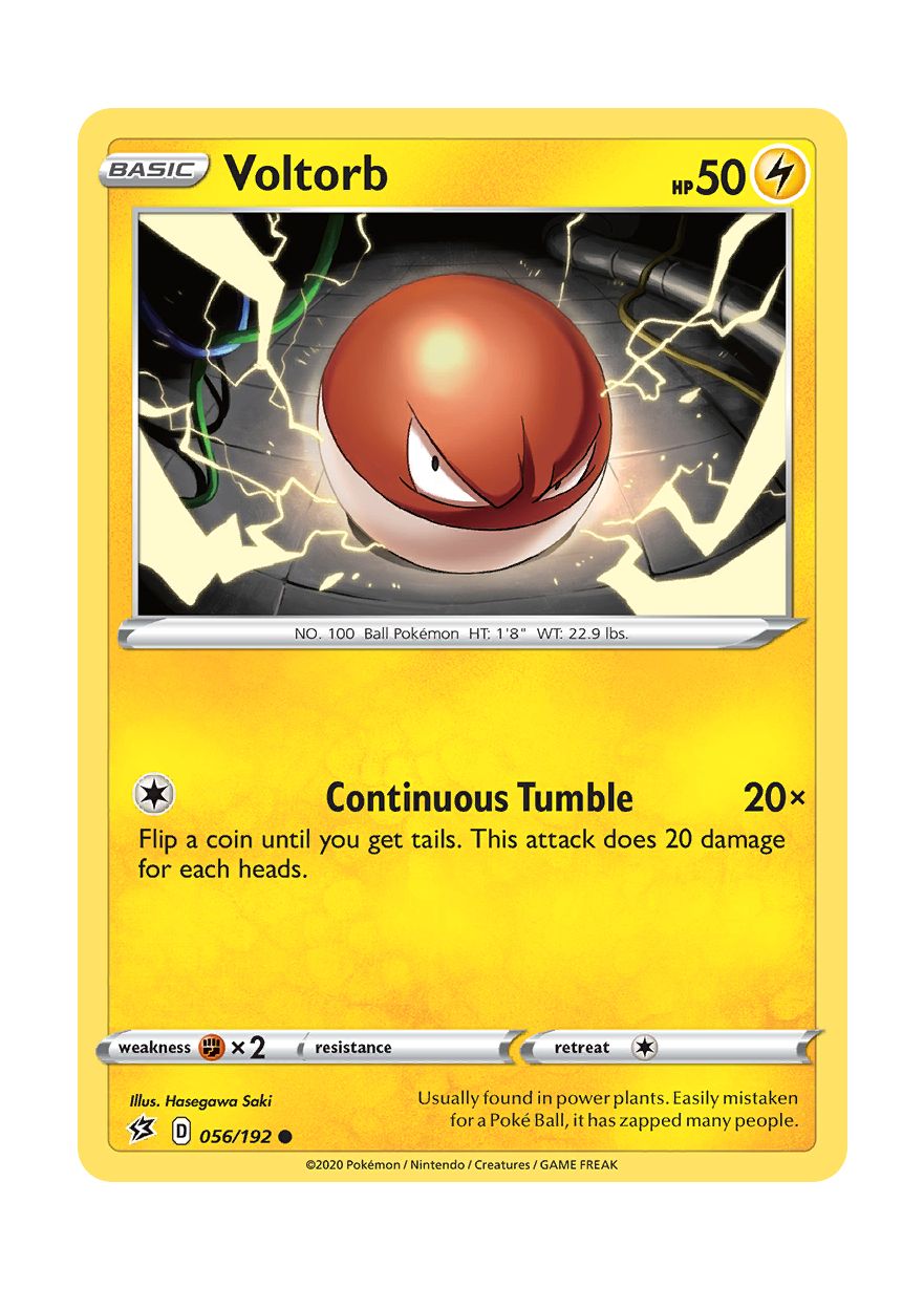 Voltorb - Reverse Holo (056/192) - Rebel Clash