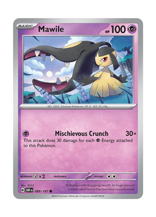 Mawile - Reverse Holo (089/197) - Obsidian Flames