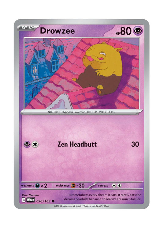 Drowzee - Reverse Holo (096/165) - 151