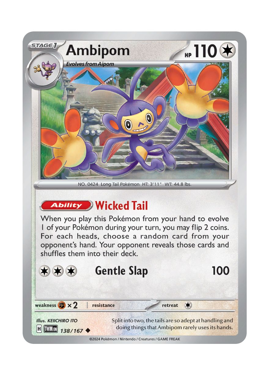 Ambipom - Reverse Holo (138/167) - Twilight Masquerade