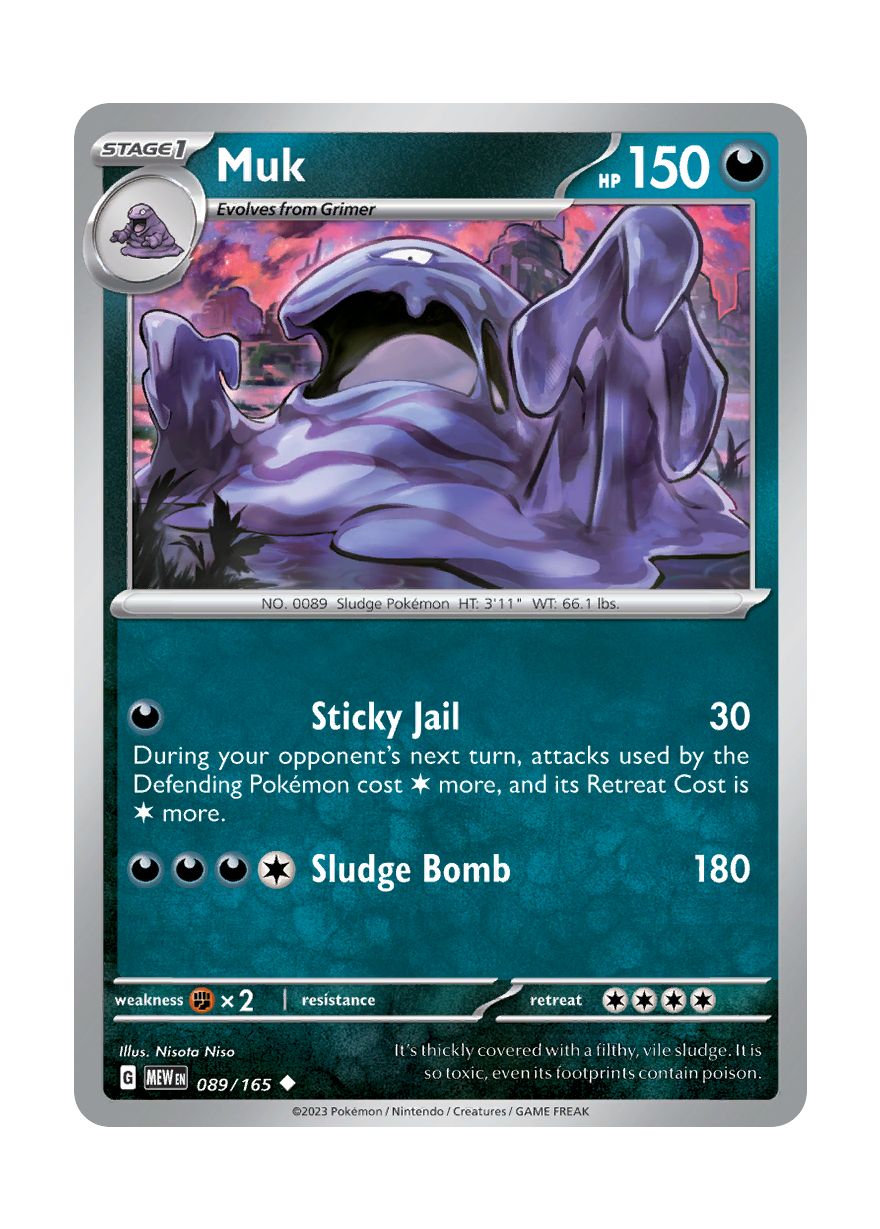 Pokemon top Muk Reverse Holo