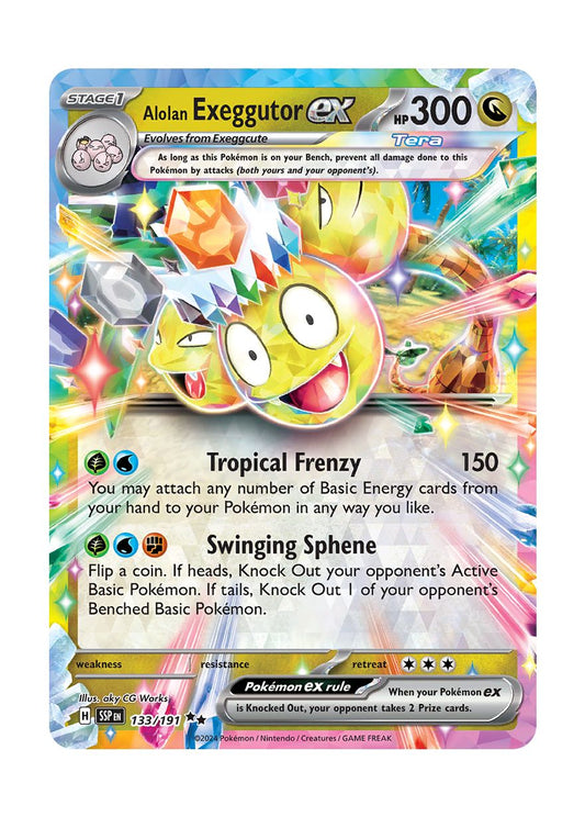 Alolan Exeggutor ex (133/191) - Surging Sparks