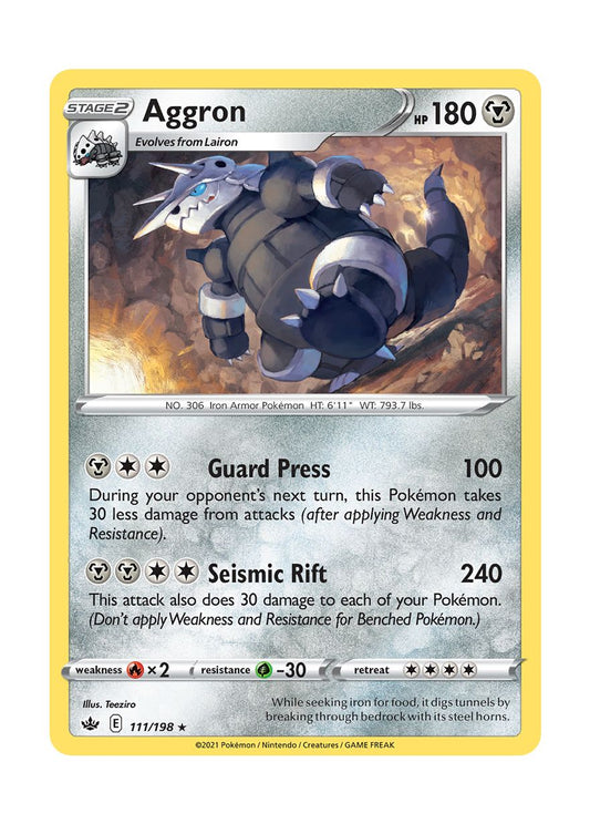 Aggron - Reverse Holo (111/198) - Chilling Reign