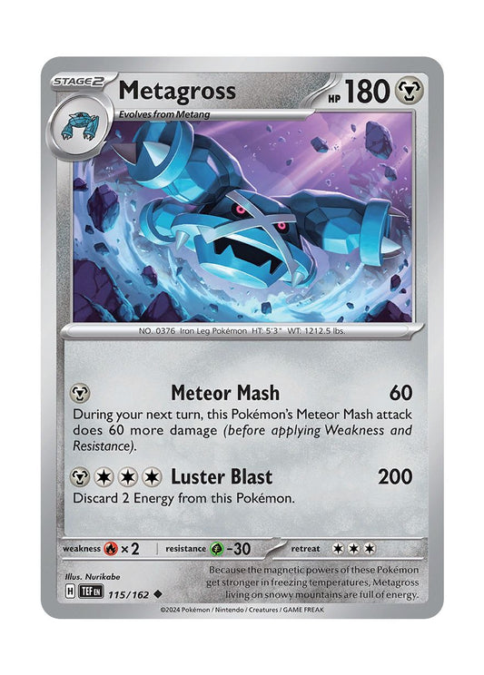Metagross - Reverse Holo (115/162) - Temporal Forces