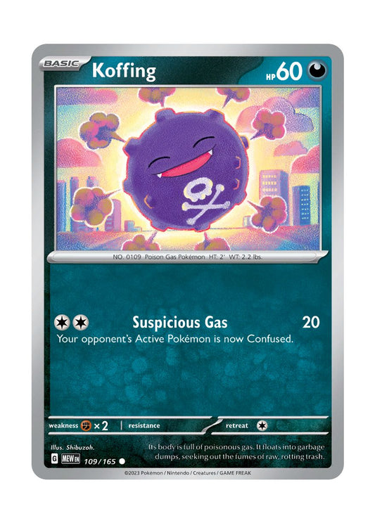 Koffing - Reverse Holo (109/165) - 151