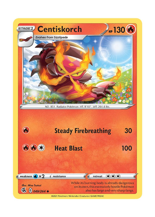 Centiskorch - Reverse Holo (049/264) - Fusion Strike