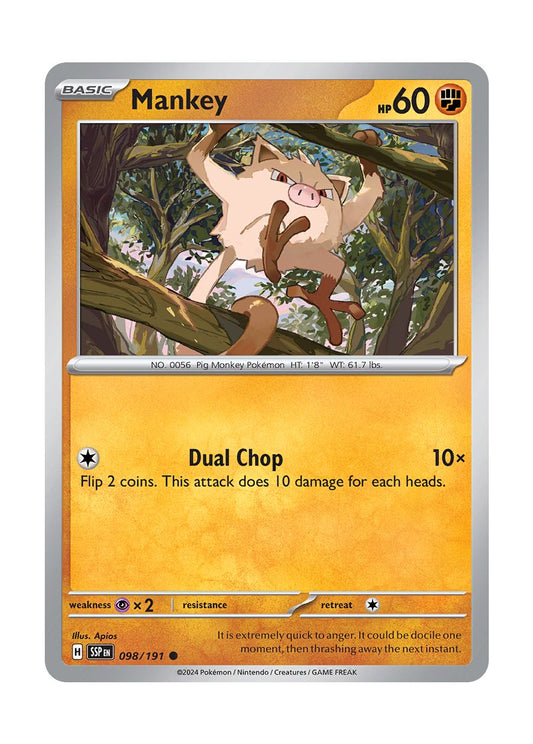 Mankey (098/191) - Surging Sparks