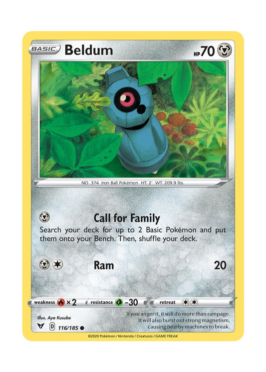 Beldum - Reverse Holo (116/185) - Vivid Voltage