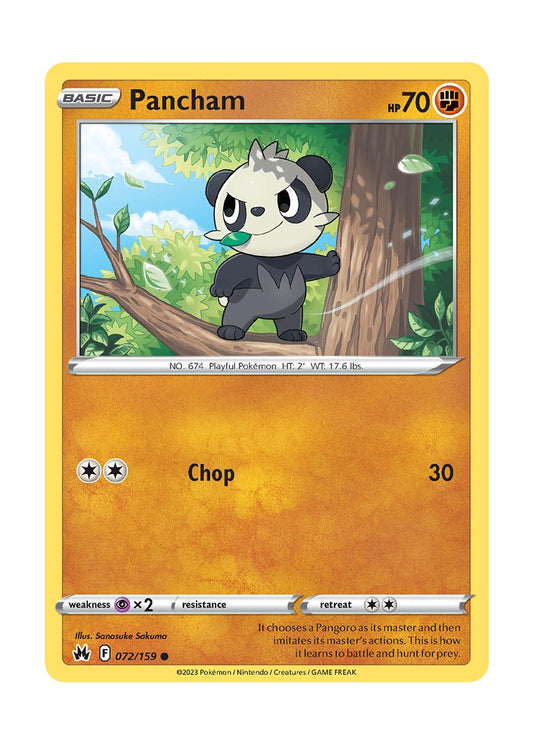 Pancham - Reverse Holo (072/159) - Crown Zenith
