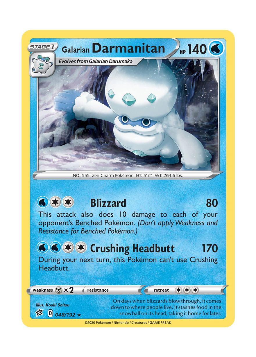 Galarian Darmanitan - Reverse Holo (048/192) - Rebel Clash