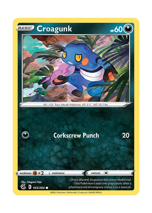 Croagunk - Reverse Holo (165/264) - Fusion Strike