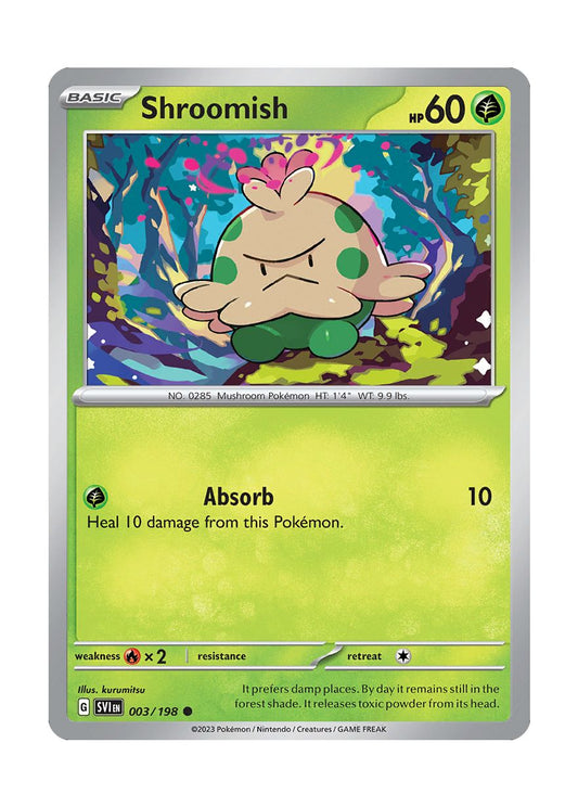 Shroomish - Reverse Holo (003/198) - Scarlet & Violet