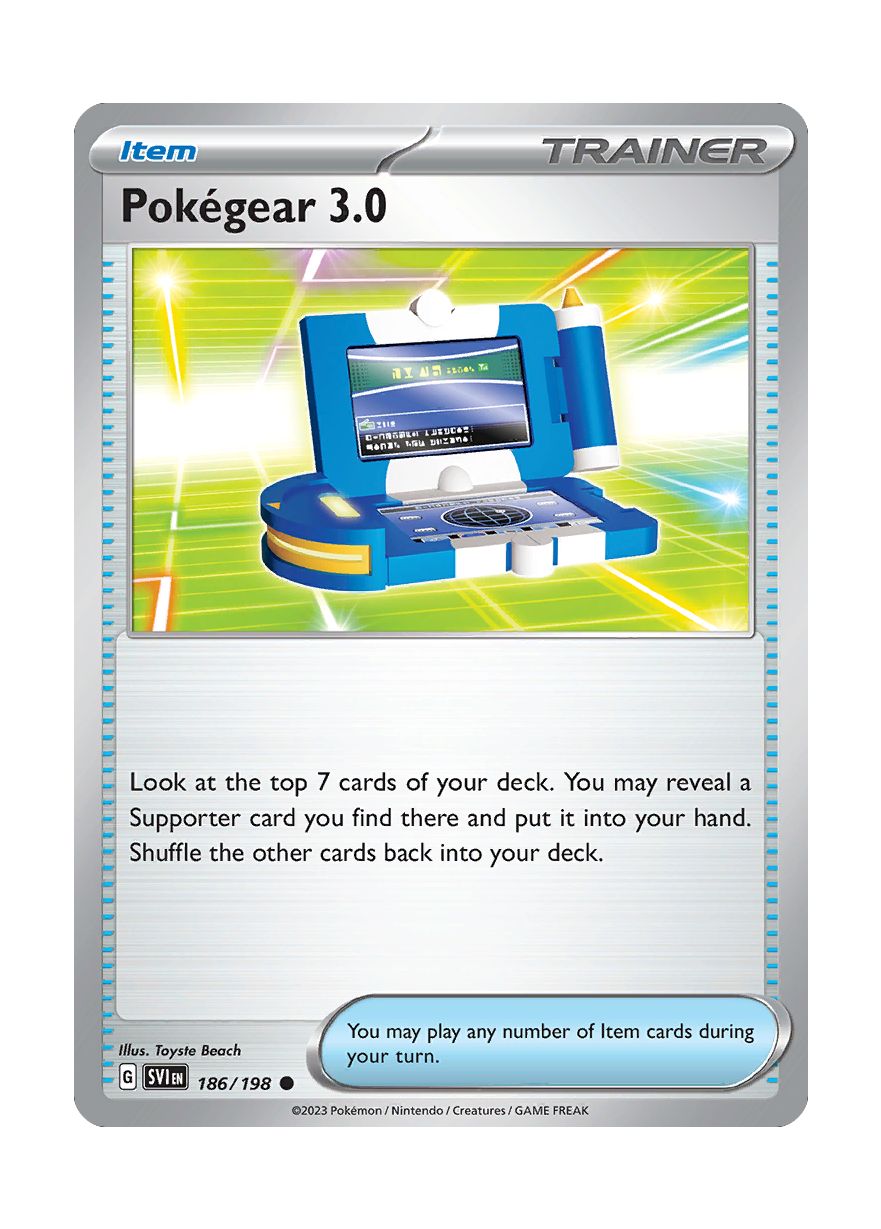 Pokégear 3.0 - Reverse Holo (186/198) - Scarlet & Violet