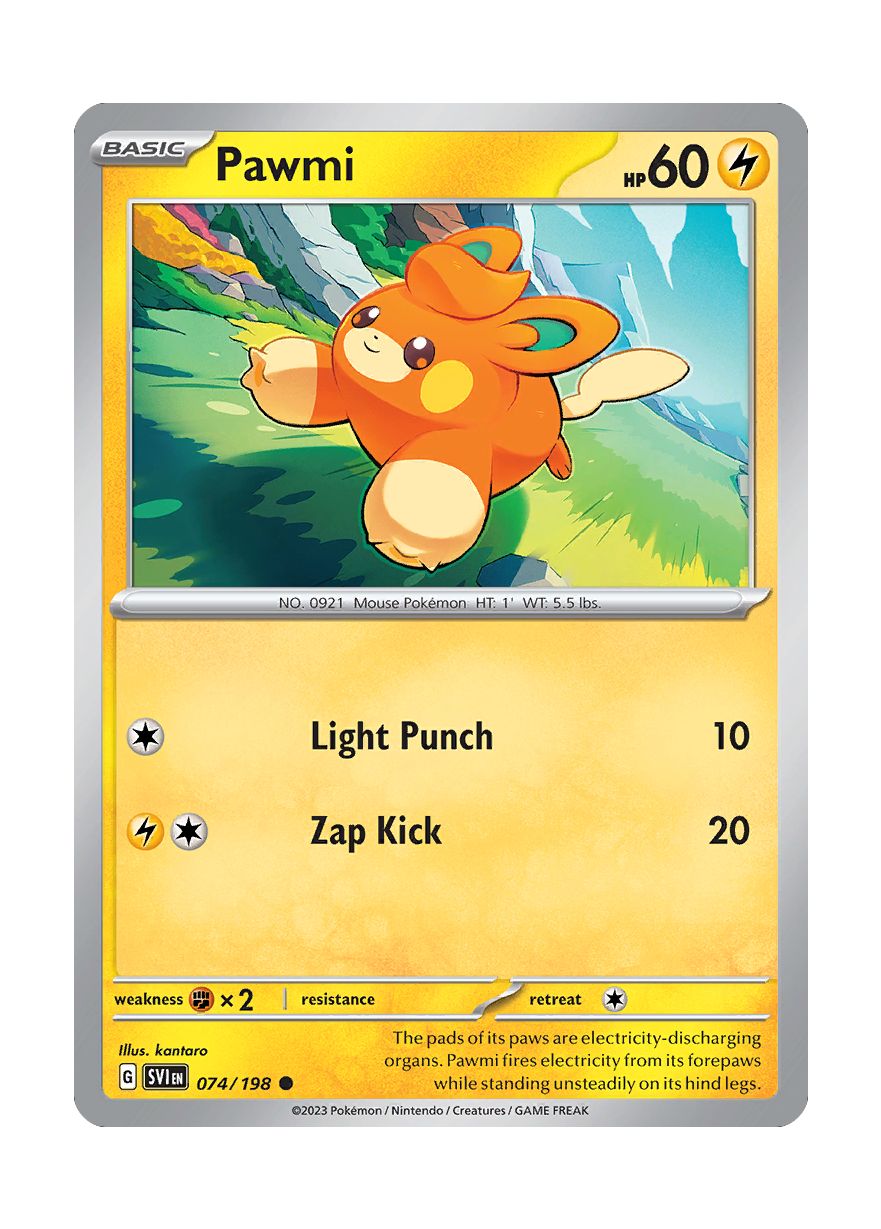 Pawmi - Reverse Holo (074/198) - Scarlet & Violet