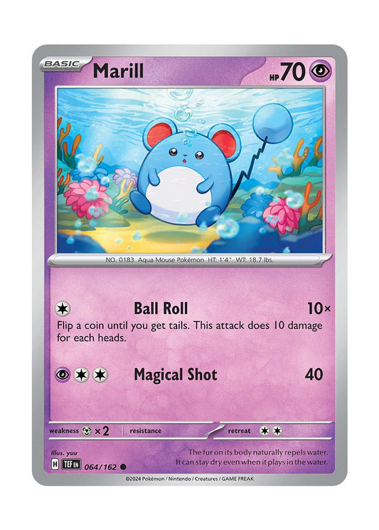 Marill - Reverse Holo (064/162) - Temporal Forces