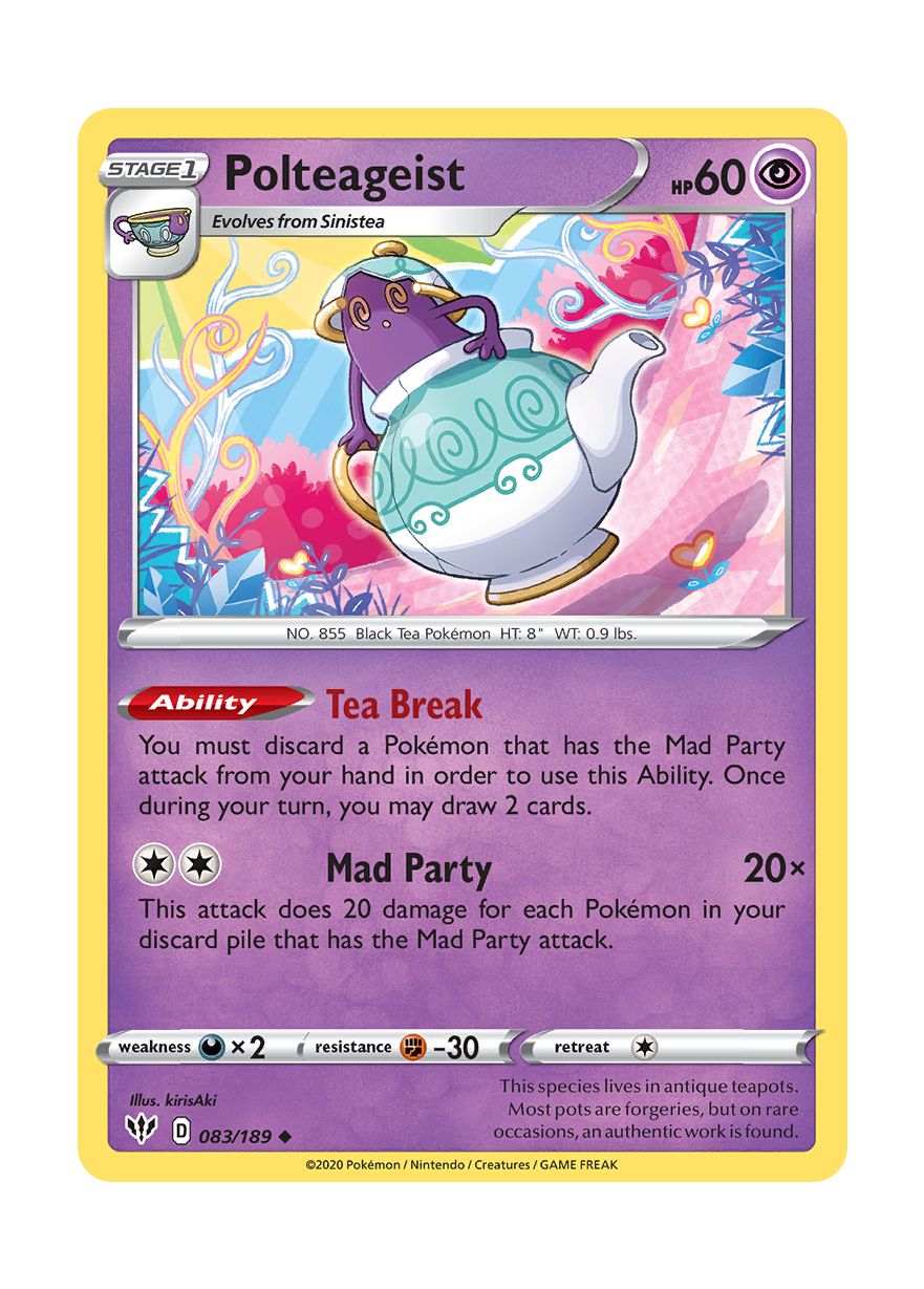 Polteageist - Reverse Holo (083/189) - Darkness Ablaze