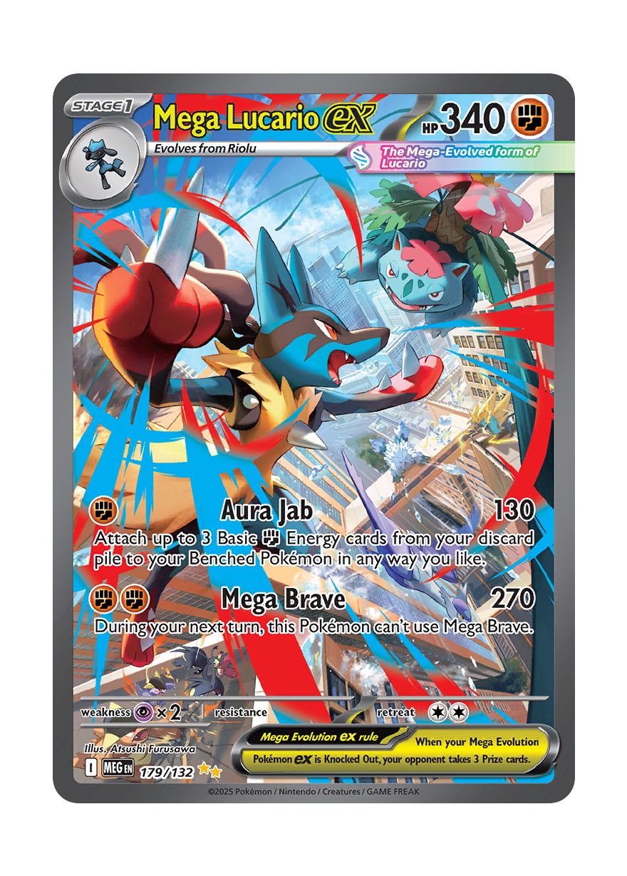 Mega Lucario ex (179/132) - Mega Evolution
