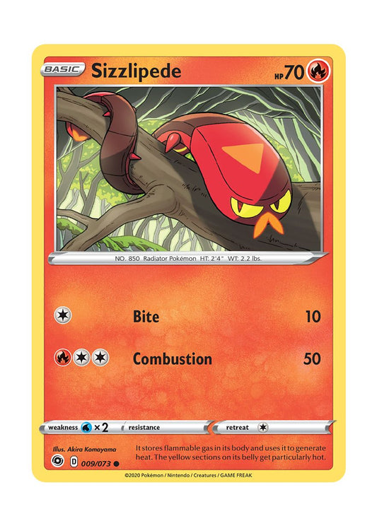 Sizzlipede - Reverse Holo (009/73) - Champion's Path