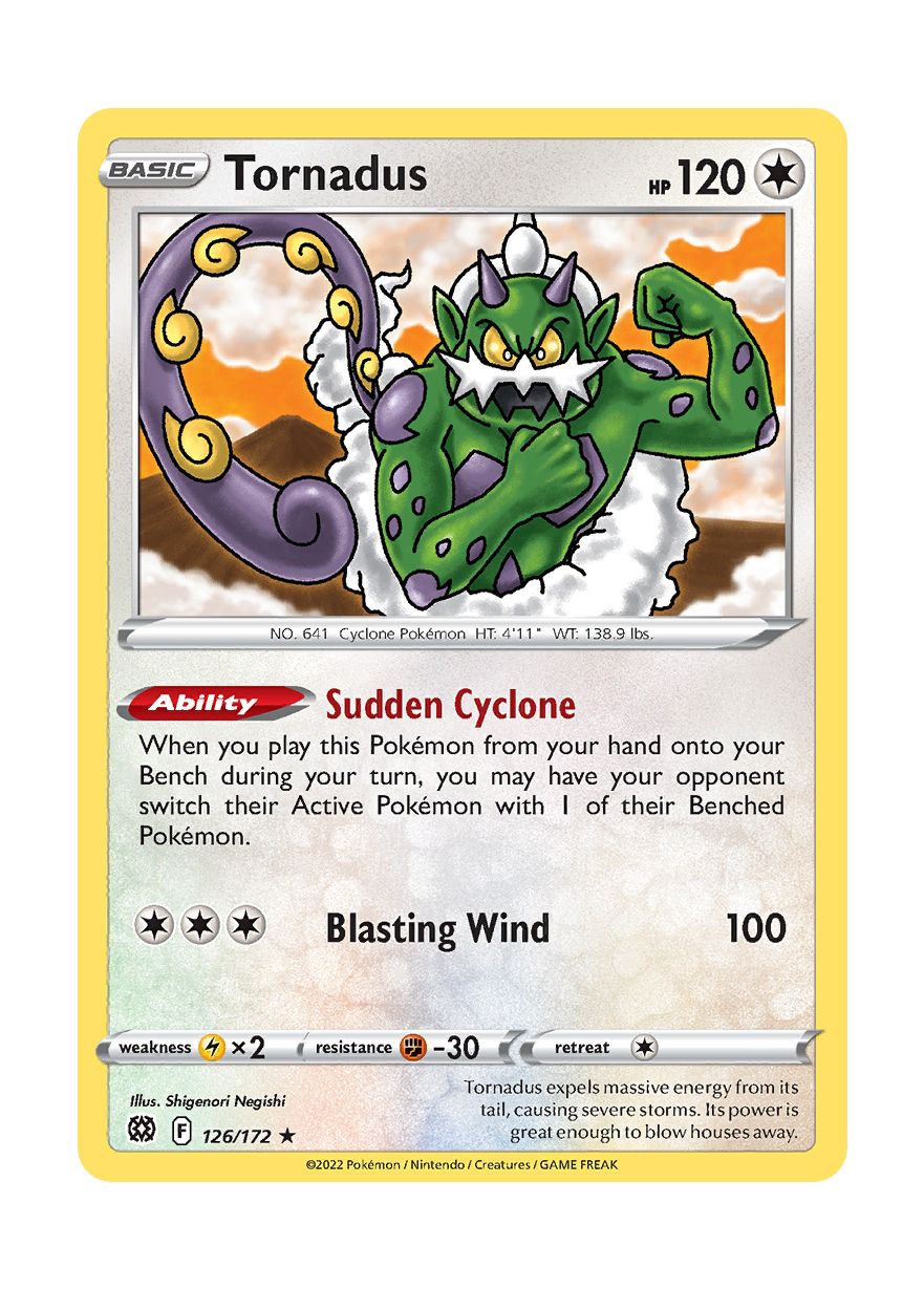 Tornadus - Reverse Holo (126/172) - Brilliant Stars