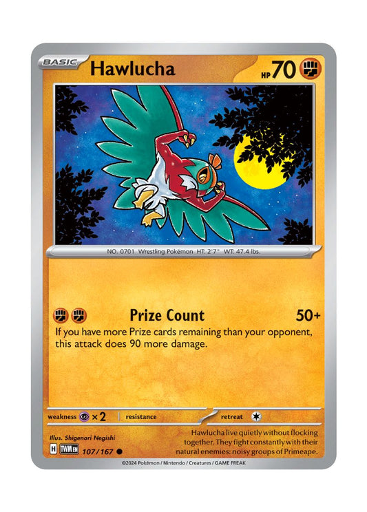 Hawlucha - Reverse Holo (107/167) - Twilight Masquerade