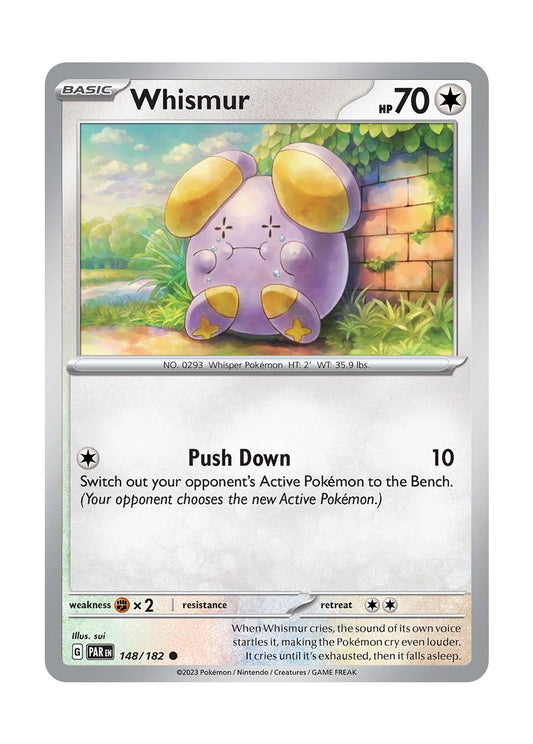 Whismur - Reverse Holo (148/182) - Paradox Rift