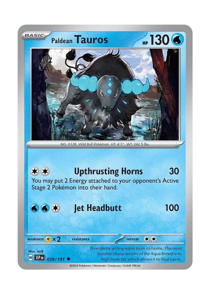 Paldean Tauros (039/191) - Surging Sparks
