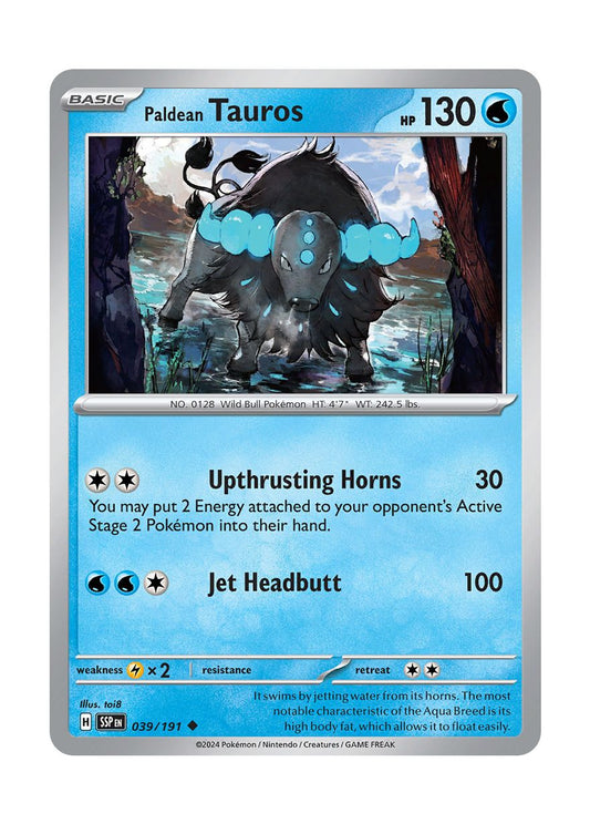 Paldean Tauros (039/191) - Surging Sparks