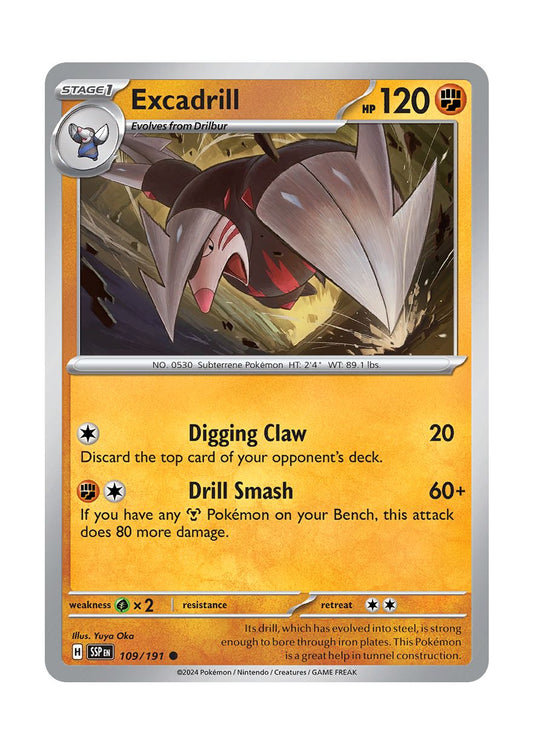 Excadrill (109/191) - Surging Sparks