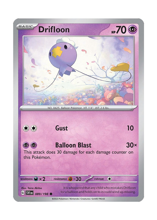 Drifloon - Reverse Holo (089/198) - Scarlet & Violet