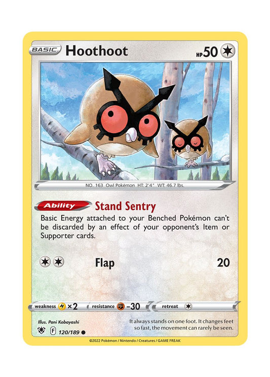 Hoothoot - Reverse Holo (120/189) - Astral Radiance