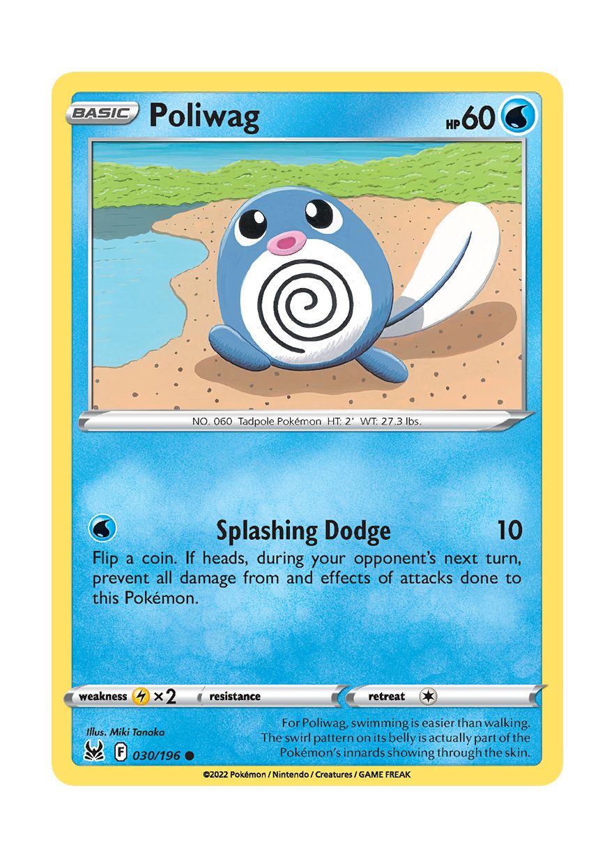 Poliwag - Reverse Holo (030/196) - Lost Origin