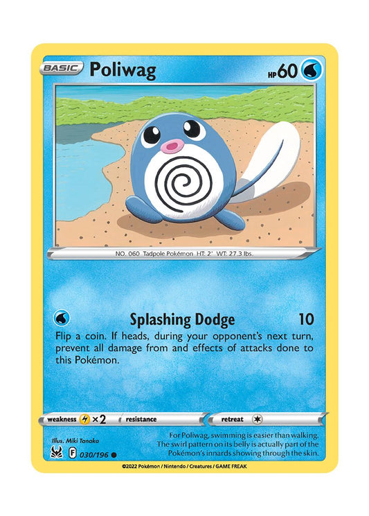 Poliwag - Reverse Holo (030/196) - Lost Origin