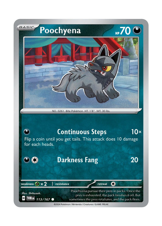 Poochyena - Reverse Holo (113/167) - Twilight Masquerade