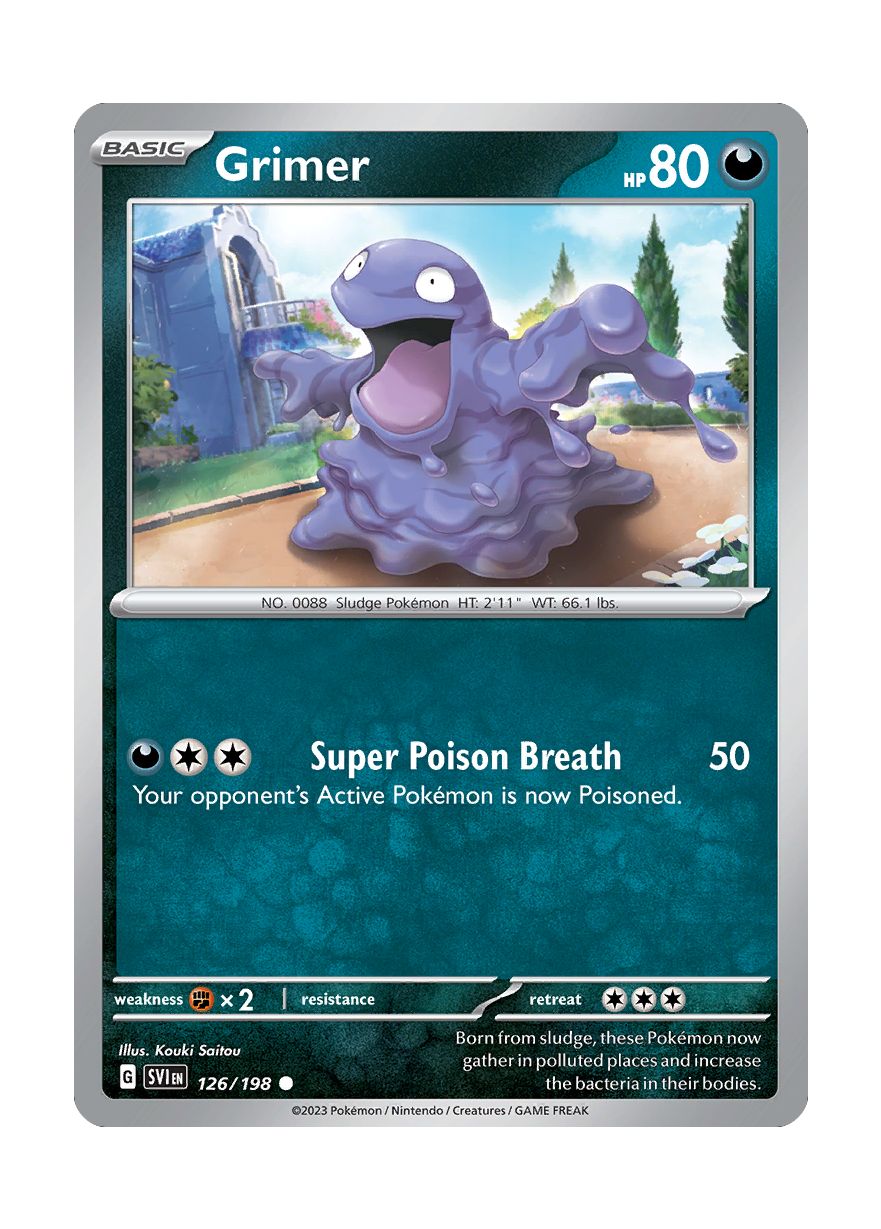 Grimer - Reverse Holo (126/198) - Scarlet & Violet
