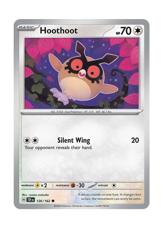 Hoothoot - Reverse Holo (126/162) - Temporal Forces