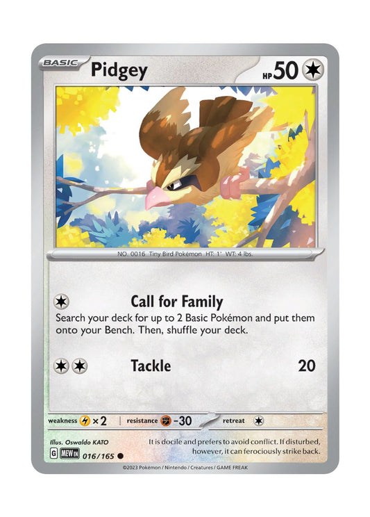 Pidgey - Reverse Holo (016/165) - 151