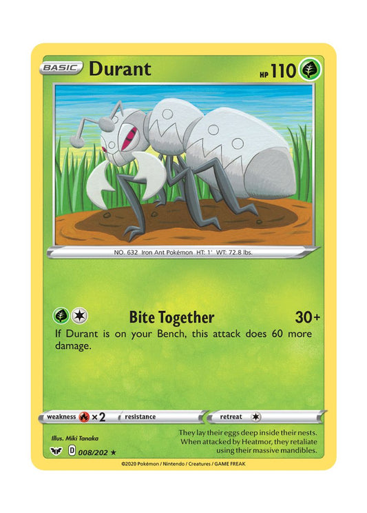 Durant - Reverse Holo (008/202) - Sword & Shield
